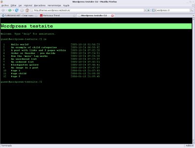 Wordpress CLI